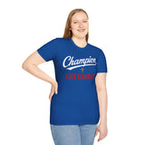 T-Shirt — "Champion Like Charlie" Inspirational Faith Tee