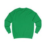 Grinch Face Sweatshirt | Holiday Whimsical Green Cartoon Smirk