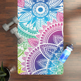 Colorful Mandala Pattern Yoga Mat | Rubber Yoga Mat